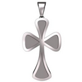 Sterling Silver Cross Pendant, 3/4" X 1.7mm Sterling Silver Cross Pendant, 3/4" X 1.7mm Sterling